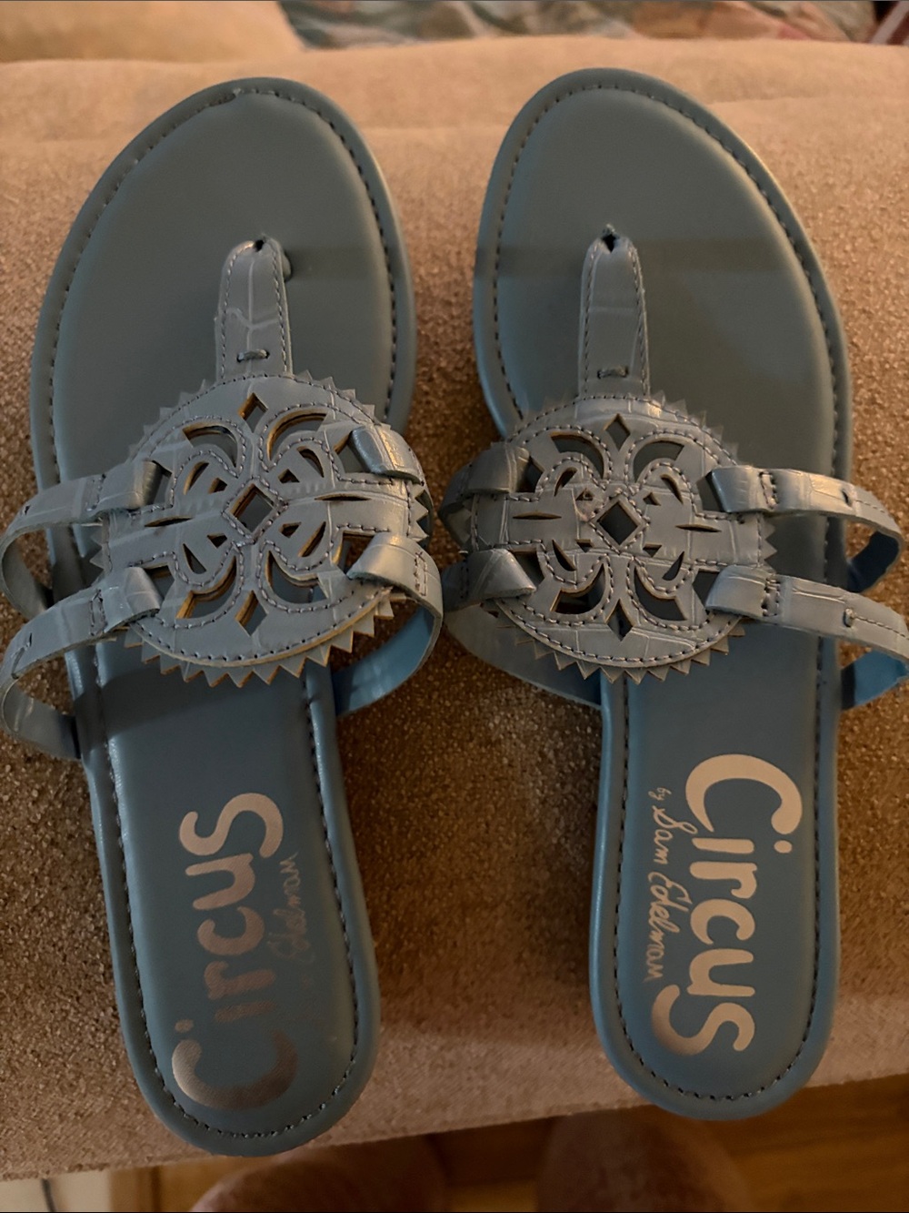 Circus by Sam Edelman canyon ash blue croco Sandals size 9